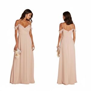 Birdygrey Spence dress taupe chiffon convertible